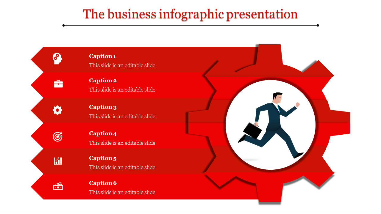 infographic presentation-The business infographic presentation-6-Red